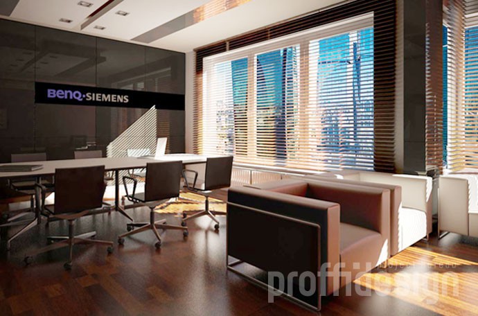 Дизайн интерьера офиса компании BENQ-SIEMENS